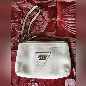 Guess White Wristlet NWOT